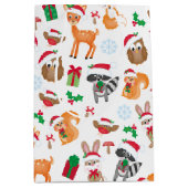 Woodland kerst Animal Medium Cadeauzakje (Voorkant)