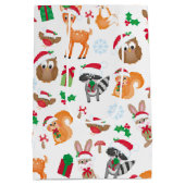 Woodland kerst Animal Medium Cadeauzakje (Achterkant)