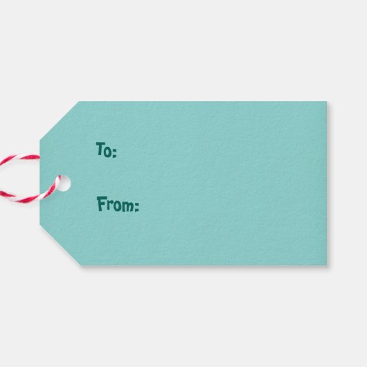 Woodland kerst cadeaulabel (Achterkant Horizontaal)