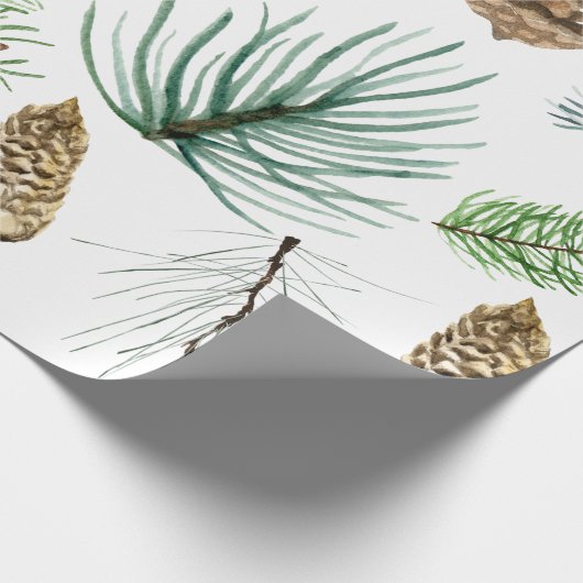 Woodland kerst cadeaupapier (Hoek)