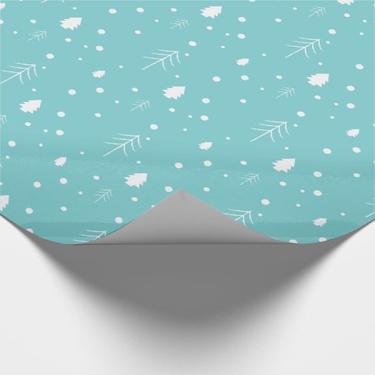 Woodland kerst cadeaupapier (Hoek)
