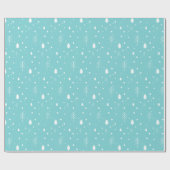 Woodland kerst cadeaupapier (Vlak)