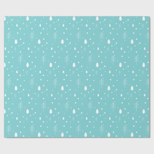 Woodland kerst cadeaupapier (Vlak)