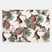 Woodland kerst inpakpapier vel (Voorkant 2)