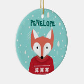 Woodland kerst keramisch ornament (Rechts)