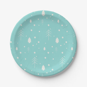 Woodland kerst papieren bordje