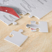 Woodland kerst | Rode kardinaal Legpuzzel (Zijkant)