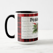 Woodland kerst | Rode kardinaal Mok (Links)