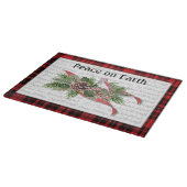 Woodland kerst | Rode kardinaal Snijplank (Hoek)