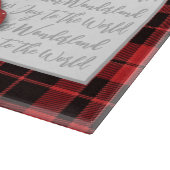 Woodland kerst | Rode kardinaal Snijplank (Hoek)