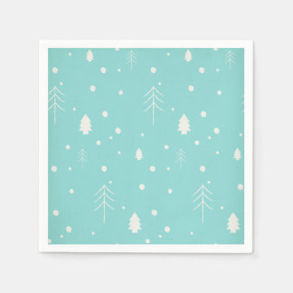 Woodland kerst servetten