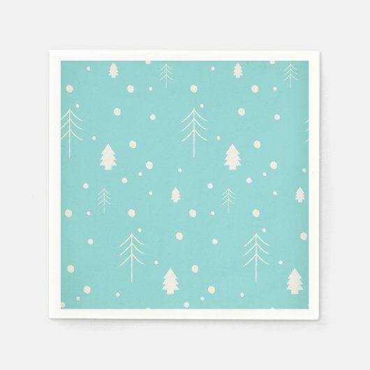 Woodland kerst servetten (Voorkant)