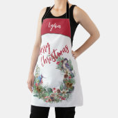 Woodland kerst | Vogeladem op maat Schort (Insitu)