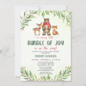 Woodland-kerstBaby shower Kaart (Voorkant)