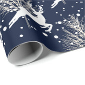 Woodland Kerstdeer - DIY Background Color Cadeaupapier (Rol Hoek)