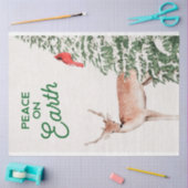 Woodland Kerstdeer en kardinaal Tissuepapier (Craft)