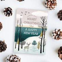 Woodland Kerstmis en Nieuwjaar | winterbos