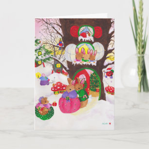 Woodland Kerstmis! Feestdagen Kaart