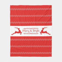 Woodland Kerstmis Fleece Blanket