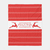 Woodland Kerstmis Fleece Blanket Deken (Voorkant)