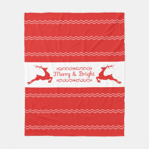 Woodland Kerstmis Fleece Blanket Deken