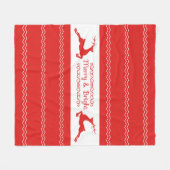 Woodland Kerstmis Fleece Blanket Deken (Voorkant (Horizontaal))