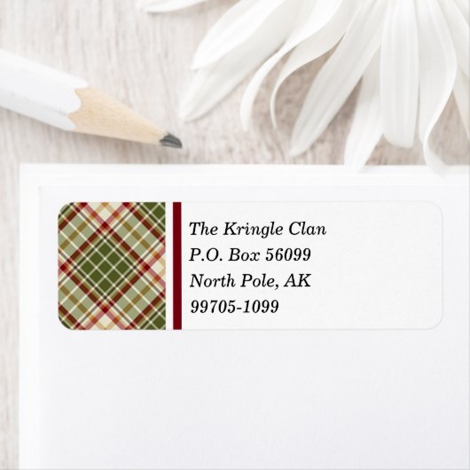 Woodland Kerstmis Pset Etiket (Insitu)