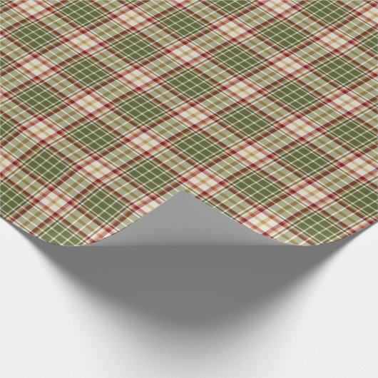 Woodland Kerstmis Pset Pattern Cadeaupapier (Hoek)