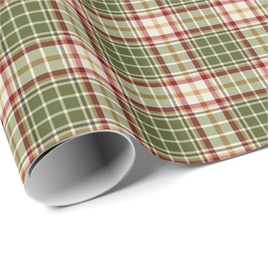 Woodland Kerstmis Pset Pattern Cadeaupapier (Rol Hoek)