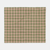 Woodland Kerstmis Pset Pattern Fleece Deken (Voorkant (Horizontaal))