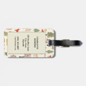  Woodland kerstpatroon (16) Bagagelabel (Achterkant horizontaal)