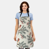  Woodland kerstpatroon (16) Schort (Gedragen)