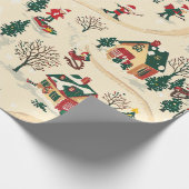  Woodland kerstpatroon (18) Cadeaupapier (Hoek)