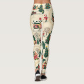  Woodland kerstpatroon (18) Leggings (Achterkant)