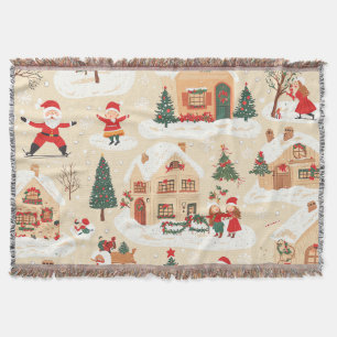 Woodland kerstpatroon (19) Deken