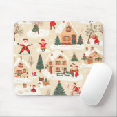 Woodland kerstpatroon (19) Muismat (Met muis)
