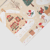 Woodland kerstpatroon (19) Tissuepapier (Detail)