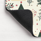 Woodland kerstpatroon (1) Muismat (Hoek)