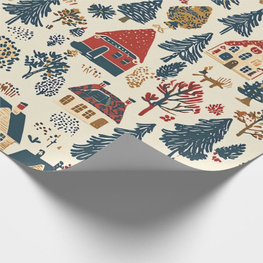  Woodland Kerstpatroon (20) Cadeaupapier (Hoek)