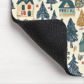  Woodland Kerstpatroon (20) Muismat (Hoek)