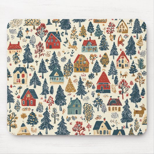  Woodland Kerstpatroon (20) Muismat (Voorkant)
