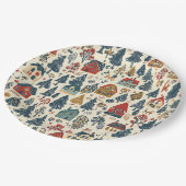 Woodland Kerstpatroon (20) Papieren Bordje (Gekanteld)