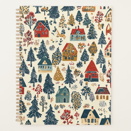 Woodland Kerstpatroon (20) Planner (Voorkant)