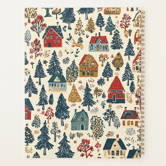  Woodland Kerstpatroon (20) Planner (Achterkant)