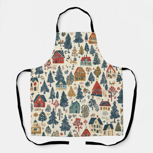  Woodland Kerstpatroon (20) Schort (Voorkant)