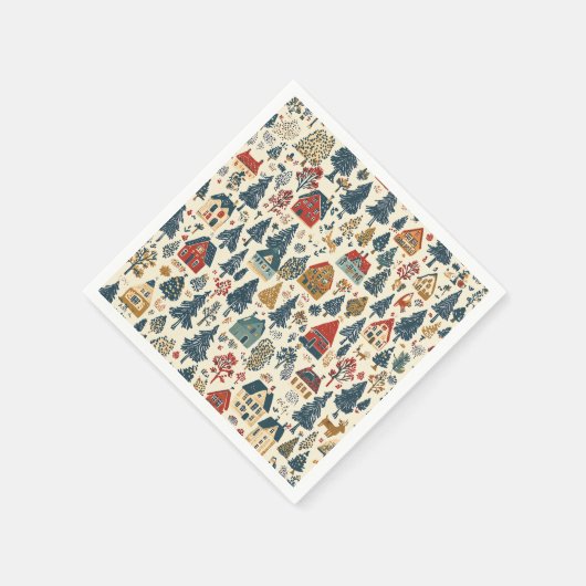  Woodland Kerstpatroon (20) Servet (Hoek)