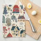 Woodland Kerstpatroon (20) Theedoek (Quarter Fold)