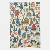  Woodland Kerstpatroon (20) Theedoek (Verticaal)