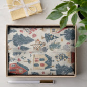  Woodland Kerstpatroon (20) Tissuepapier (Geschenk)