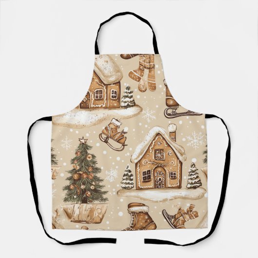 Woodland Kerstpatroon (3) Schort (Voorkant)